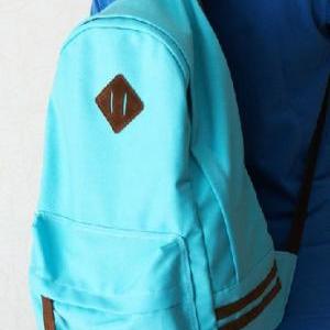 Mint Green Canvas Backpack