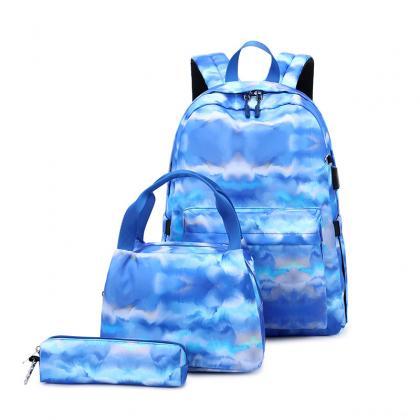 Waterproof Canvas Large Capacity Colorful Computer..