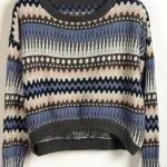Loose Blue Tribe Sweater
