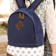 Blue Polka Dots Backpack