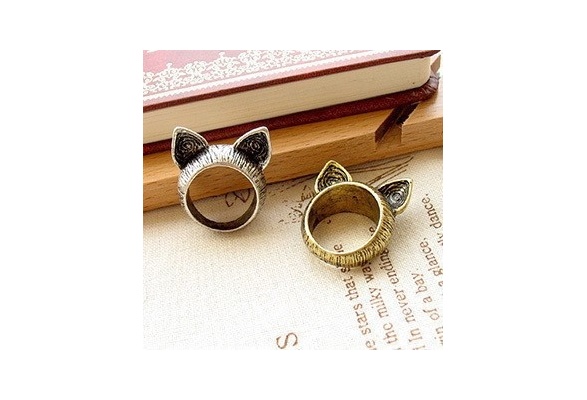 Vintage Cute Cat Ear Ring