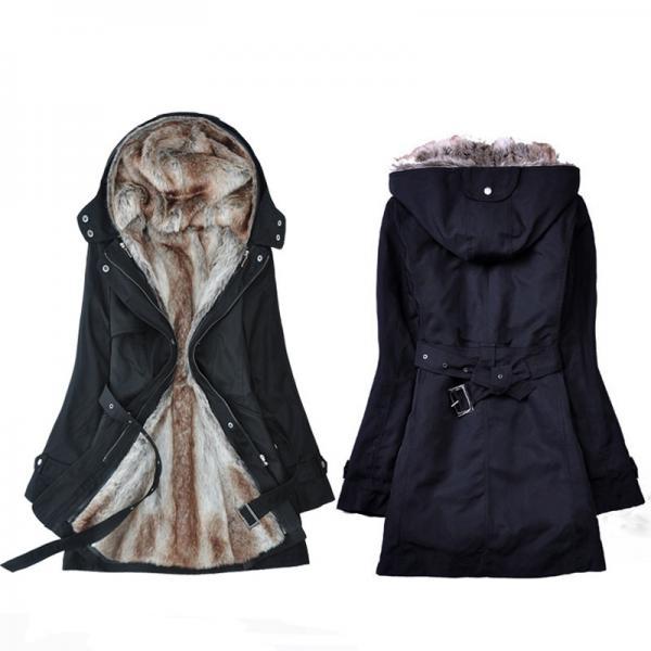 Parka With Faux Fur Inner on Luulla